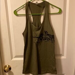 Arm the animals sniper kitty tank top